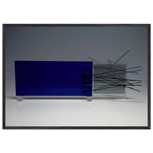 KINETIC OBJECT - Jesus Rafael Soto 70x100 cm / 28x40 inches Framed Art Print – Black Wooden Frame