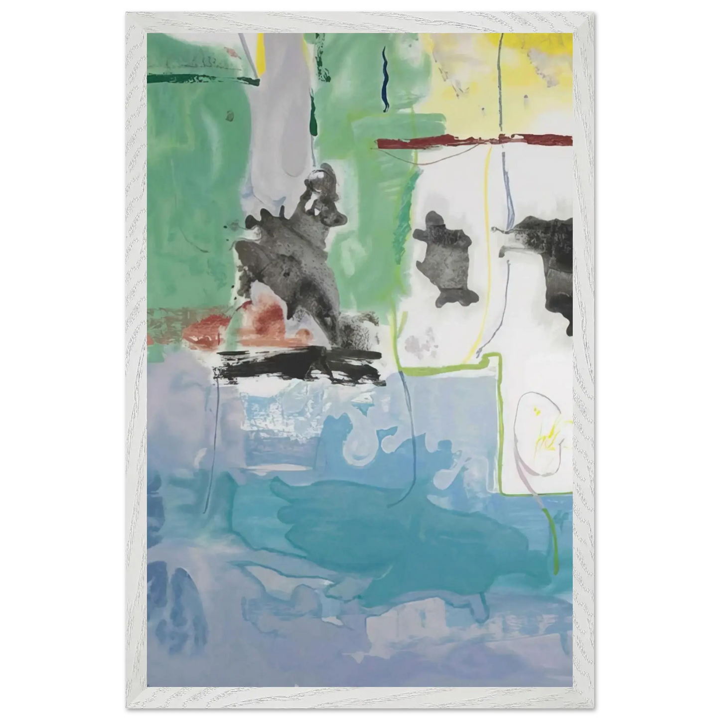 Helen Frankenthaler - West Wind - 1997 Wall art - 27x35 cm / 11x14 Inches - Fine Art Poster - -