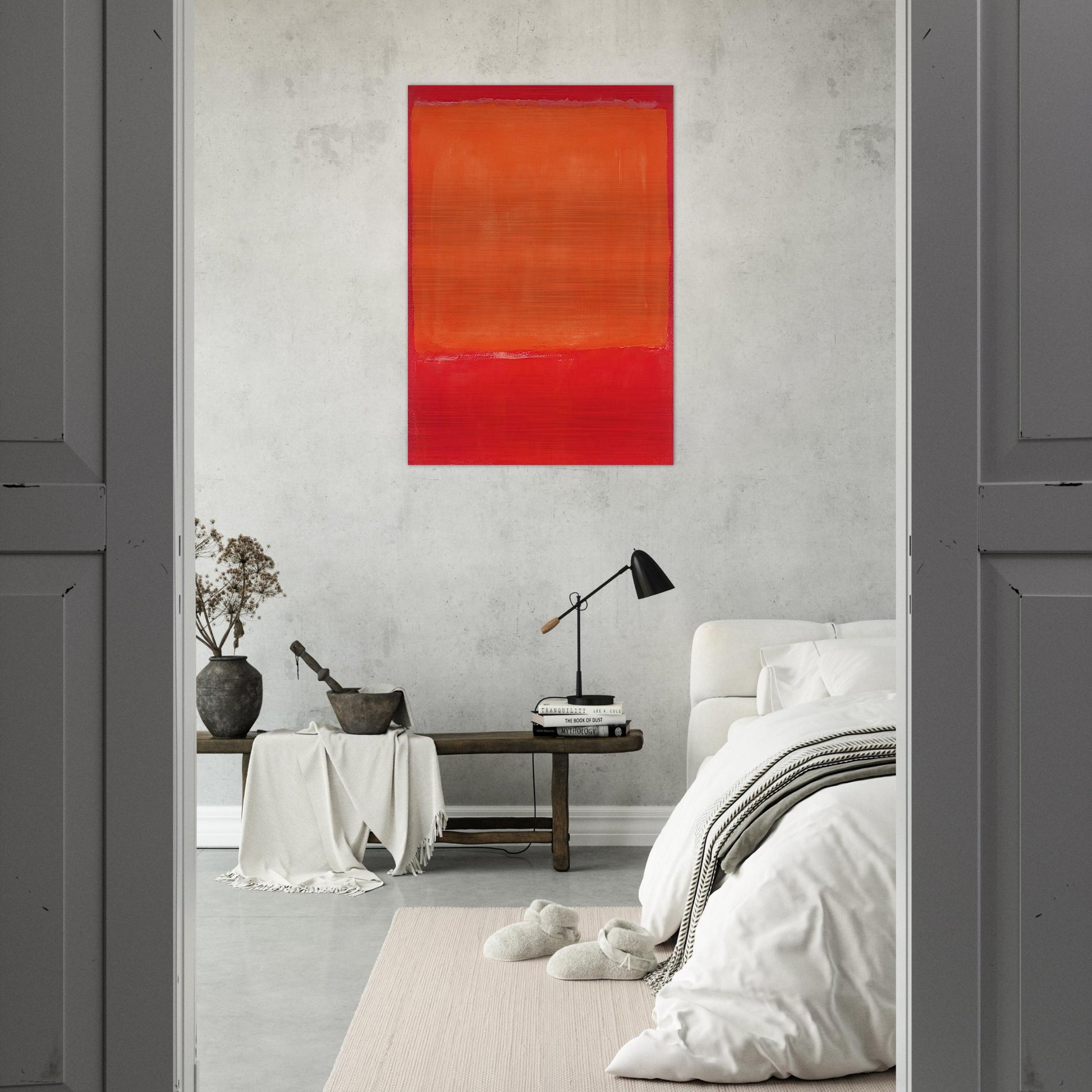 Ochre and Red on Red - 1957 - Mark Rothko Brushed Aluminum Print - 70x100 cm / 28x40 inches | Mark Rothko Aluminum Print | Mark Rothko Prints