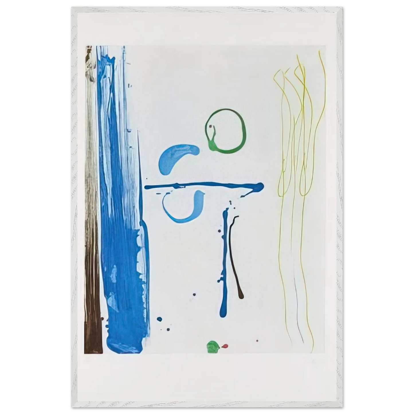Helen Frankenthaler - Sunshine After Rain - 1987 Wall art - 20x25 cm / 8x10 inches - Premium Wooden Framed Poster With Fine Art Paper-canvas - Wood frame