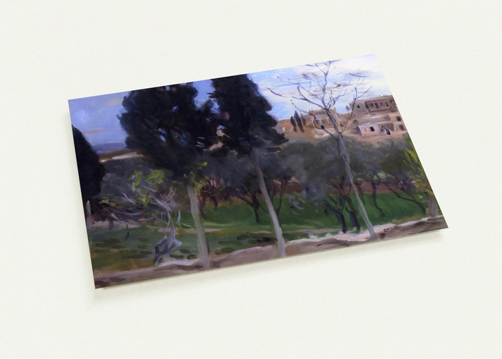 Mediterranean Landscape By John Singer Sargent Pack of 10 Post Cards | John Singer Sargent Post Cards | A6 (10.5 x 14.8 cm) - 4.1 x 5.8 inches