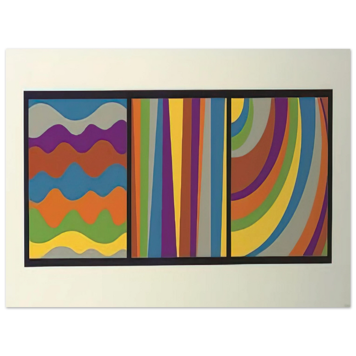Sol LeWitt - Irregular Arcs, Bands, Loops  75x100 cm / 30x40inches Fine Art Poster