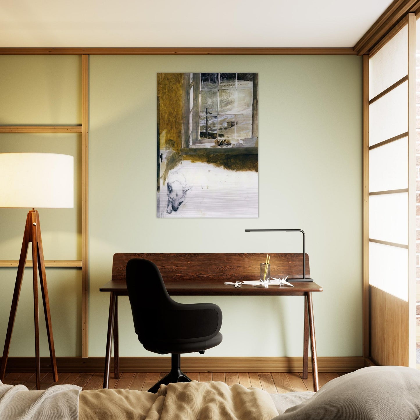 GROUNDHOG DAY 3 - Andrew Wyeth Brushed Aluminum Print - 70x100 cm / 28x40 inches | Andrew Wyeth Aluminum Print | Andrew Wyeth Prints