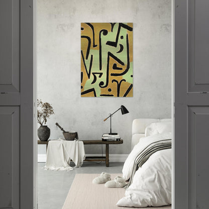 HALME 1940 - Paul Klee Brushed Aluminum Print - 70x100 cm / 28x40 inches | Paul Klee Aluminum Print | Paul Klee Prints