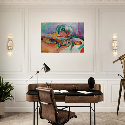 STILL LIFE WITH VEGETABLES 1905 - Henri Matisse Brushed Aluminum Print - 70x100 cm / 28x40 inches | Henri Matisse Aluminum Print | Henri Matisse Prints