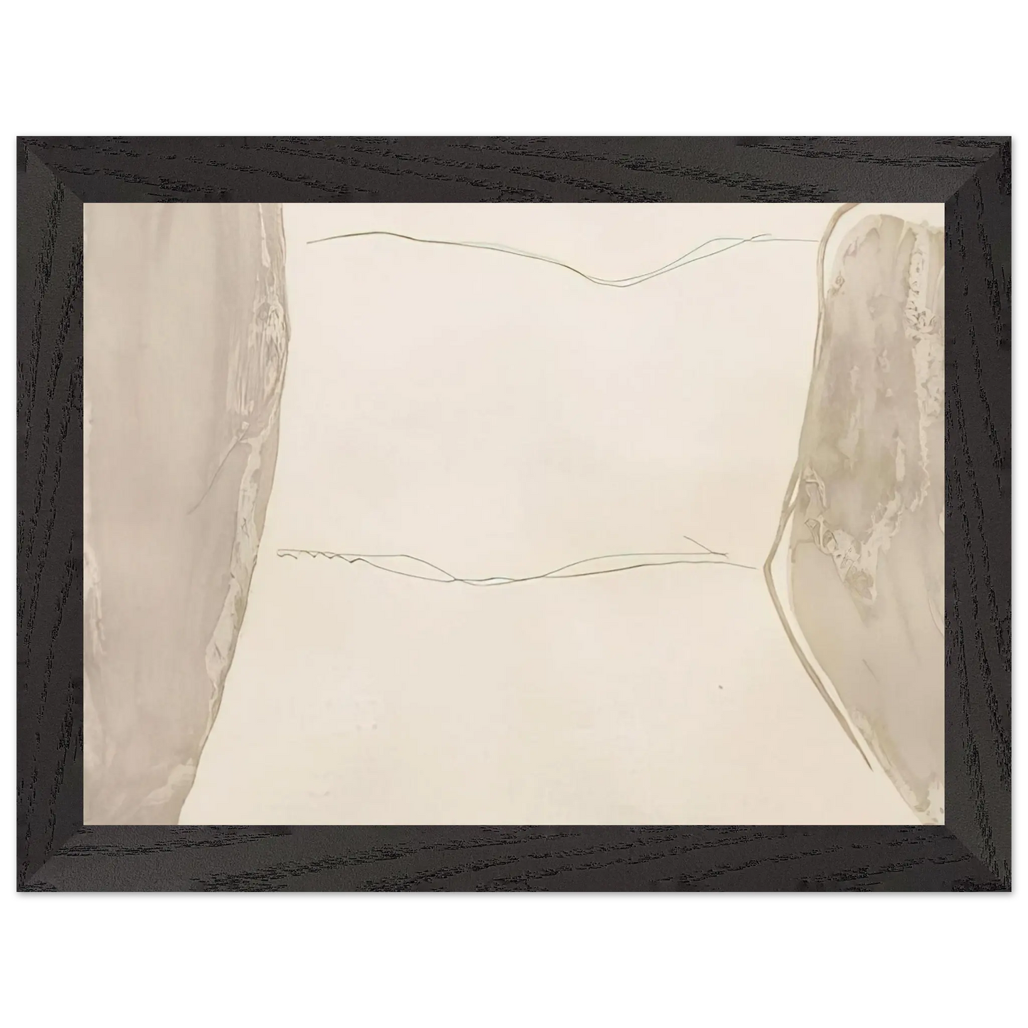 Helen Frankenthaler - Ponti - 1973 Wall art - A1 (59.4 x 84.1  cm) - Premium Wooden Framed Poster With Fine Art Paper - White frame