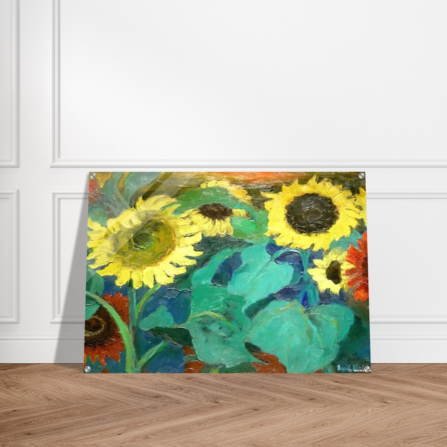 Sunflowers - Emil Nolde Acrylic Print - 70x100 cm / 28x40″ inches
