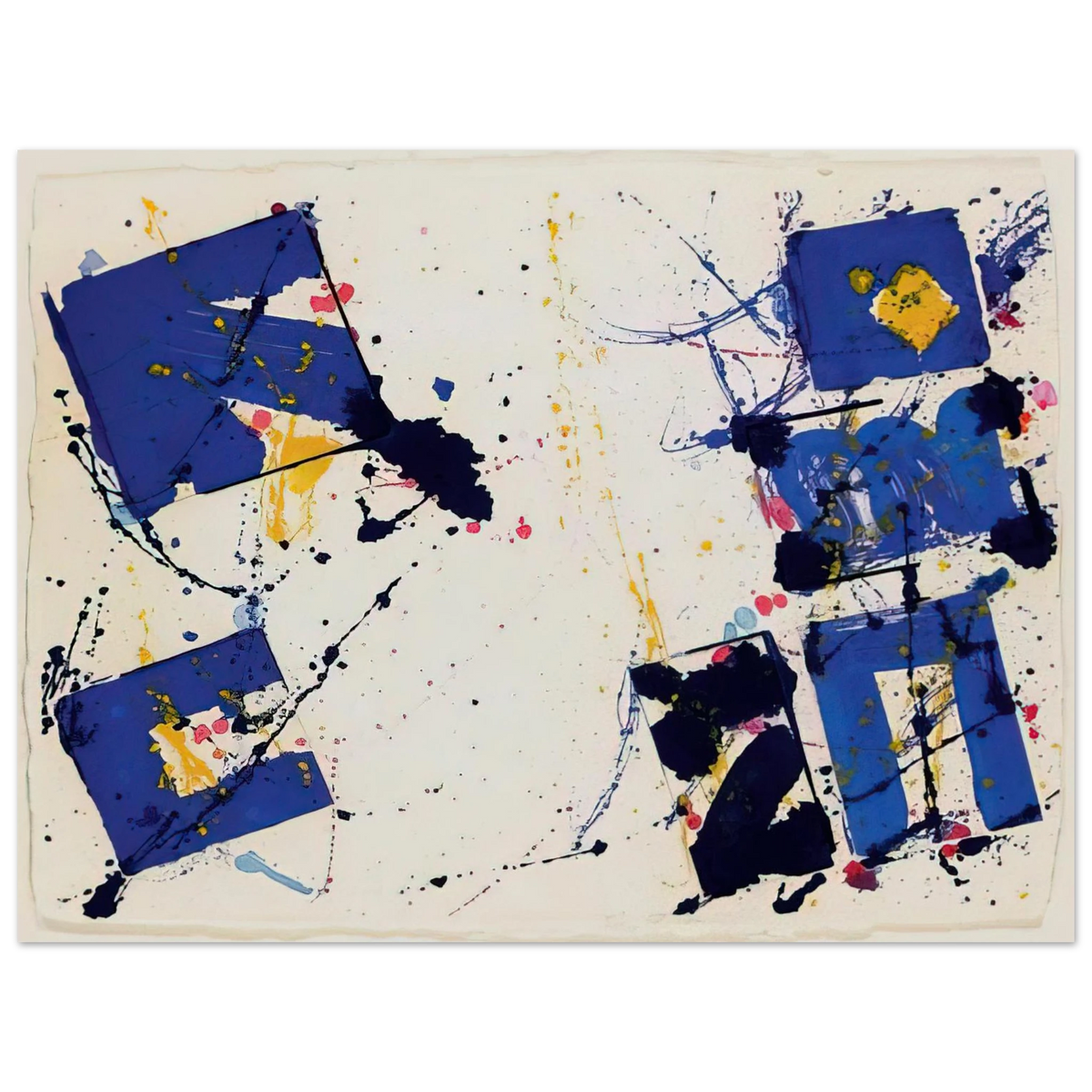 Sam Francis - Untitled  EXP-SF-09-17-78   75x100 cm / 30x40inches Fine Art Poster