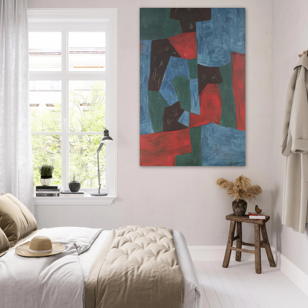Composition abstraite - 1958 - Serge Poliakoff Art Prints - 100x150 cm / 40x60″ inches | Serge Poliakoff Poster | Serge Poliakoff Prints