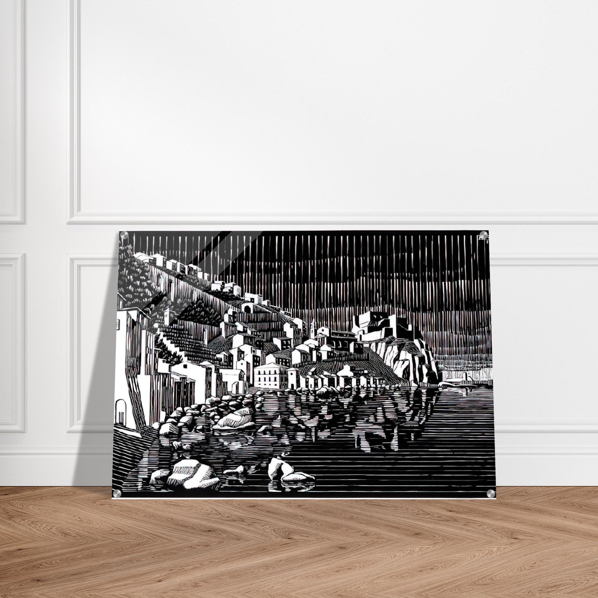 SCILLA CALABRIA FEBRUARY 1931 1931 - MC Escher Acrylic Print - 70x100 cm / 28x40″ inches | Maurits Cornelis Escher Prints