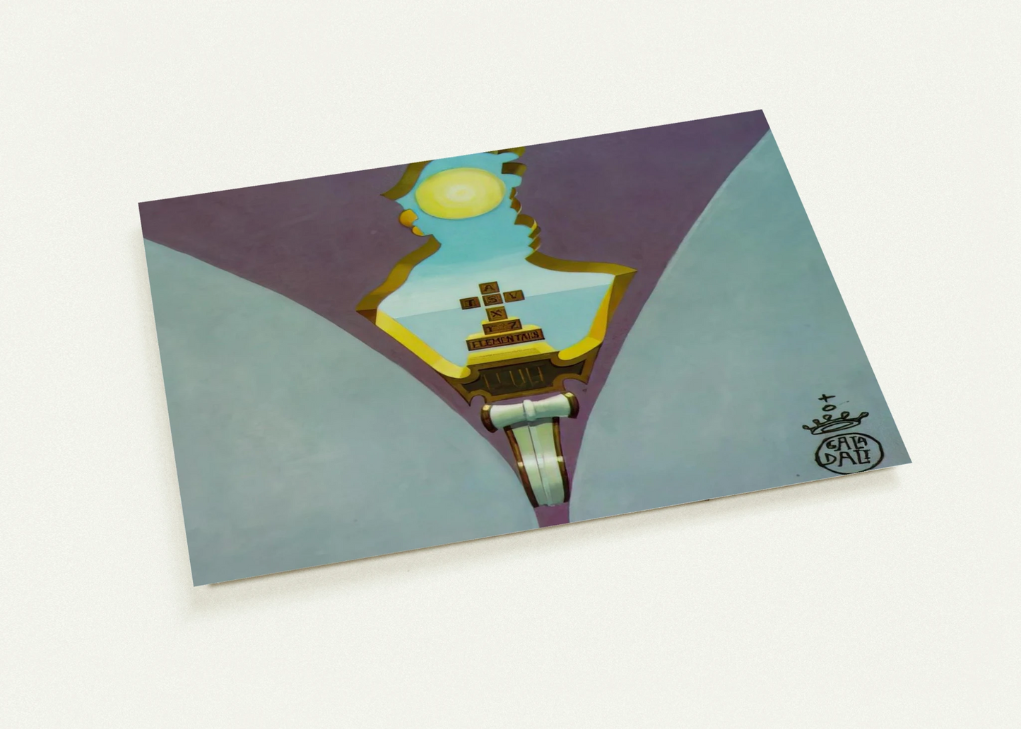 HOMAGE TO RAIMUNDUS LULLUS DESIGN FOR A CEILING PAINTING By Salvador Dali Pack of 10 Post Cards | Salvador Dali Post Cards | A6 (10.5 x 14.8 cm) - 4.1 x 5.8 inches
