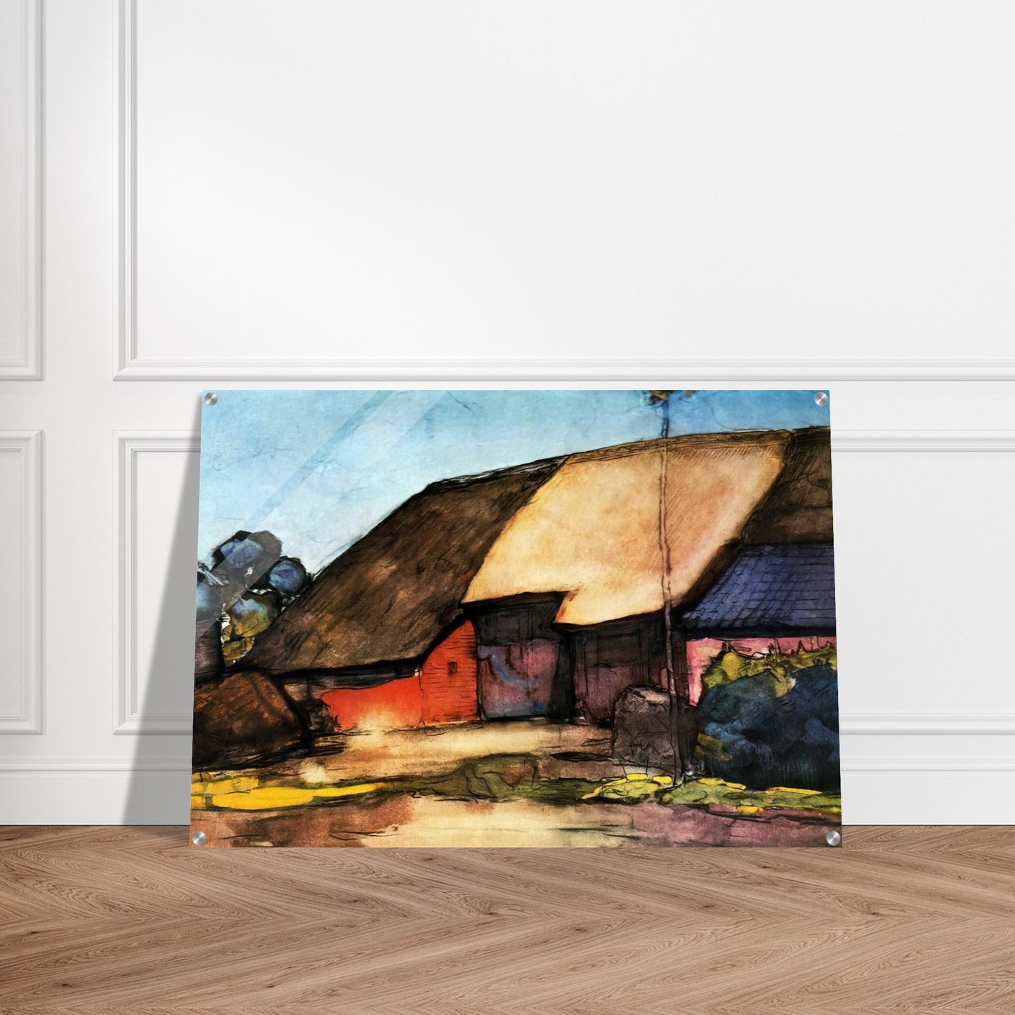 Small farm on Nistelrode - Piet Mondrian Acrylic Print - 70x100 cm / 28x40″ inches | Piet Mondrian Wall Art | Piet Mondrian Prints