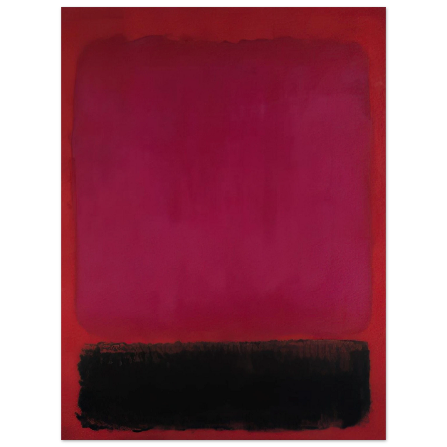 Helen Frankenthaler - Untitled - 1967 Wall art - 13x18 cm / 5x7 inches - Premium Wooden Framed Poster With Fine Art Paper-canvas - Black frame