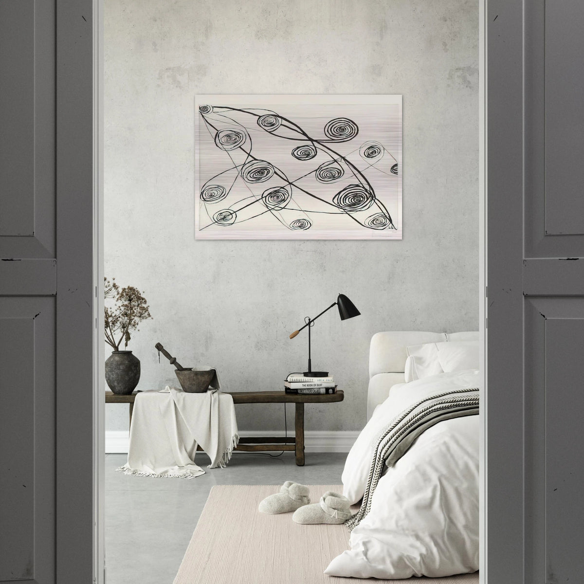 UNTITLED 1991 - Louise Bourgeois Brushed Aluminum Print - 70x100 cm / 28x40 inches | Louise Bourgeois Aluminum Print | Louise Bourgeois Prints