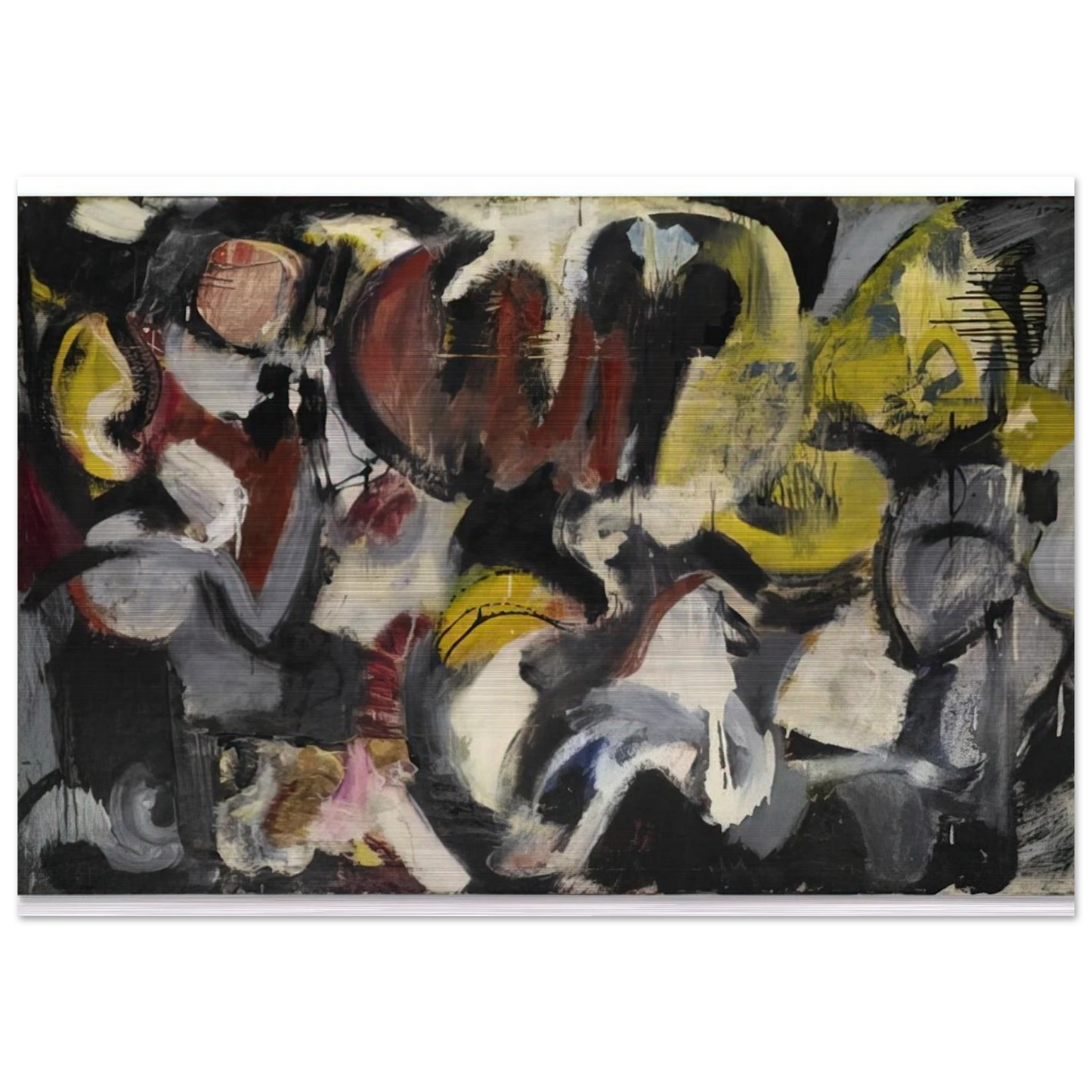 MONTHS AND MOONS 1950 - Grace Hartigan Brushed Aluminum Print - 70x100 cm / 28x40 inches | Grace Hartigan Aluminum Print | Grace Hartigan Prints
