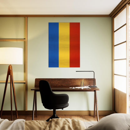 Blue Yellow Red - Ellsworth Kelly Brushed Aluminum Print - 70x100 cm / 28x40 inches | Ellsworth Kelly Aluminum Print | Ellsworth Kelly Prints