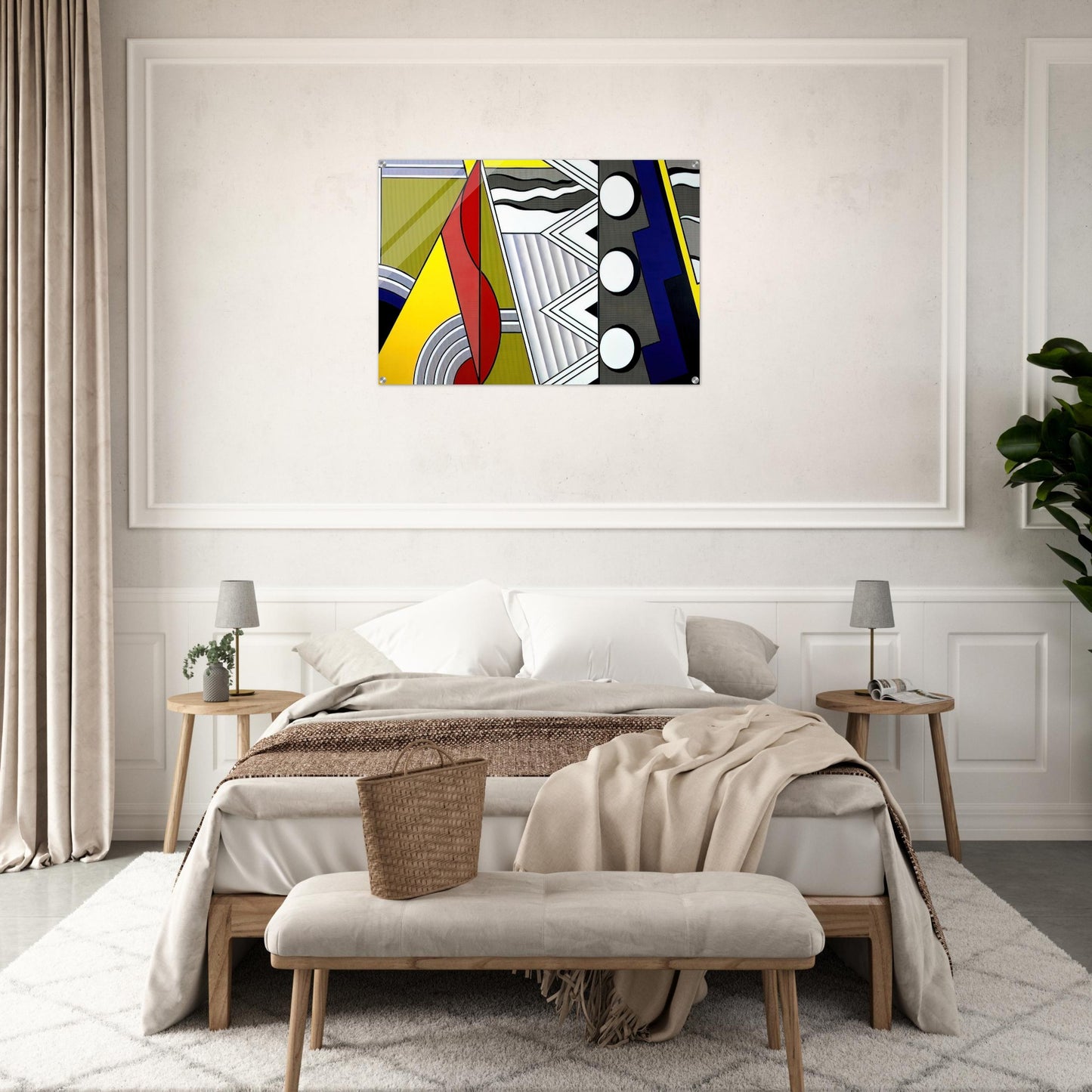 MODERN PAINTING WITH CLEF 1967 - Roy Lichtenstein Acrylic Print - 70x100 cm / 28x40″ inches