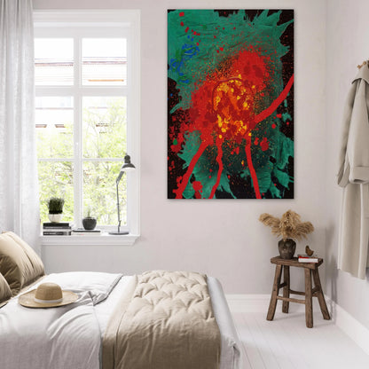 Blood Feud - 28.8.07 - 2007 - John Hoyland Art Prints - 100x150 cm / 40x60″ inches | John Hoyland Poster | John Hoyland Prints