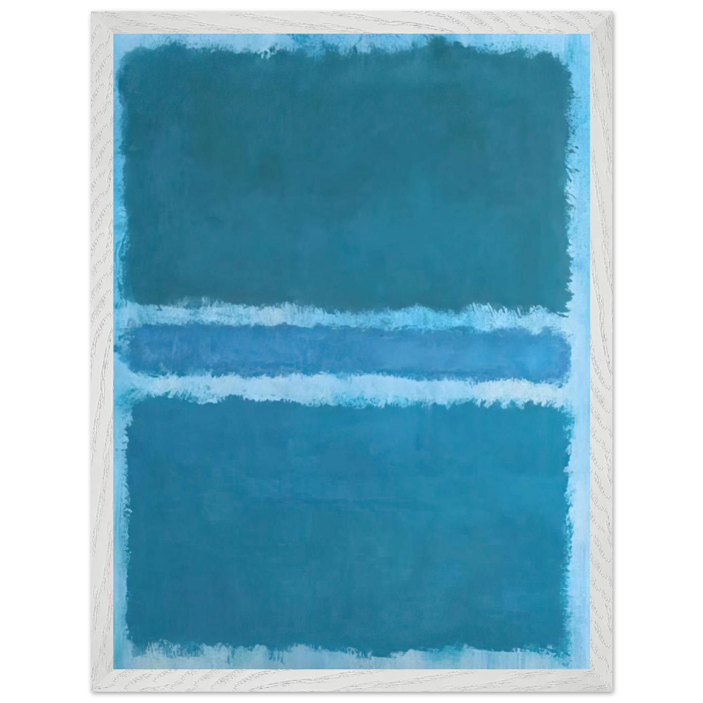 Mark Rothko - Untitled Blue Divided by Blue - 1966 Wall Art - 30x40 cm / 12x16 inches - Fine Art Poster - -