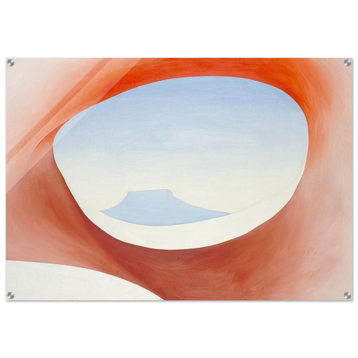 Pedernal - From the Ranch I - Georgia O'Keeffe Acrylic Print - 70x100 cm / 28x40″ inches | Georgia O'Keeffe Wall Art | Georgia O'Keeffe Prints