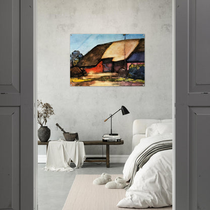 Small farm on Nistelrode - Piet Mondrian Acrylic Print - 70x100 cm / 28x40″ inches | Piet Mondrian Wall Art | Piet Mondrian Prints