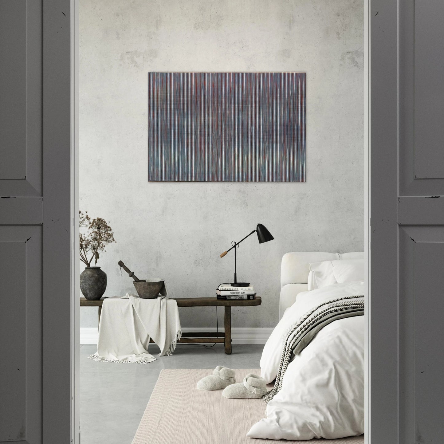 Salute - 1958 - Gene Davis Brushed Aluminum Print - 70x100 cm / 28x40 inches | Gene Davis Aluminum Print | Gene Davis Prints