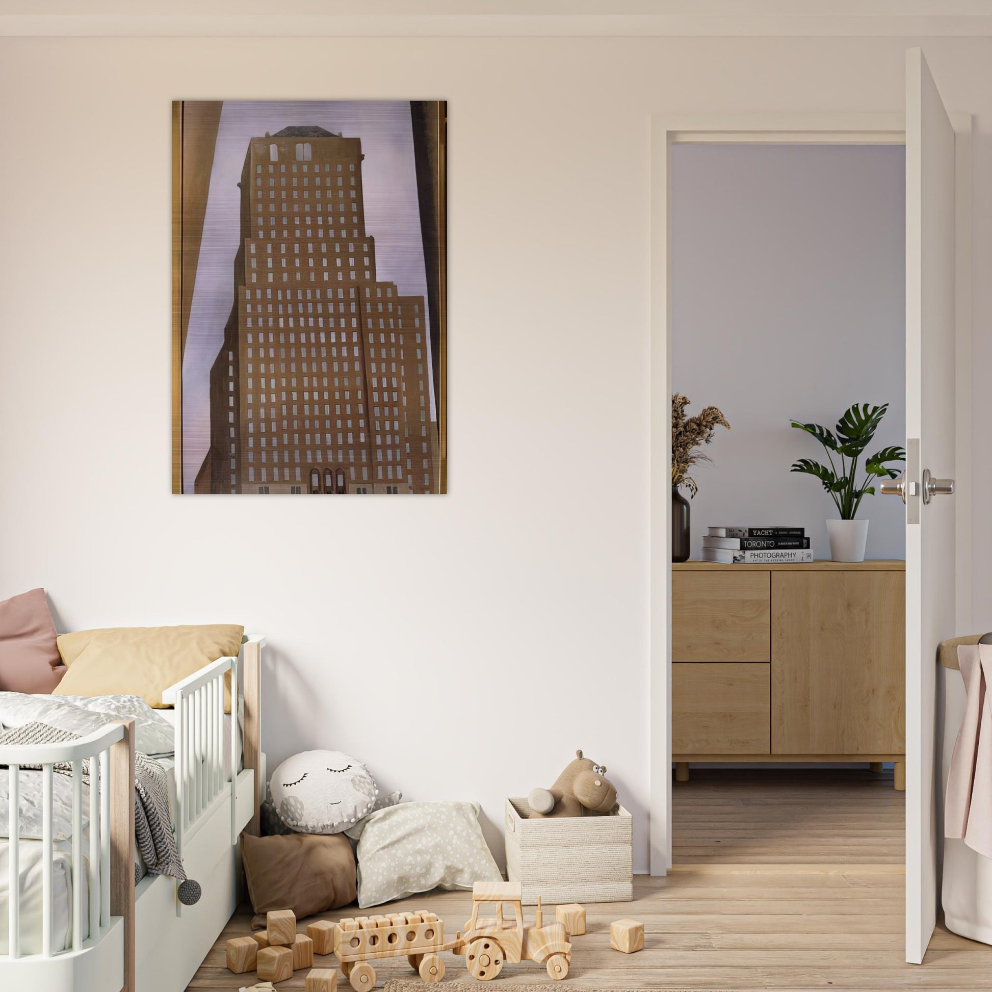 Shelton Hotel New York No. 1 - Georgia O'Keeffe Brushed Aluminum Print - 70x100 cm / 28x40 inches | Georgia O'Keeffe Aluminum Print | Georgia O'Keeffe Prints