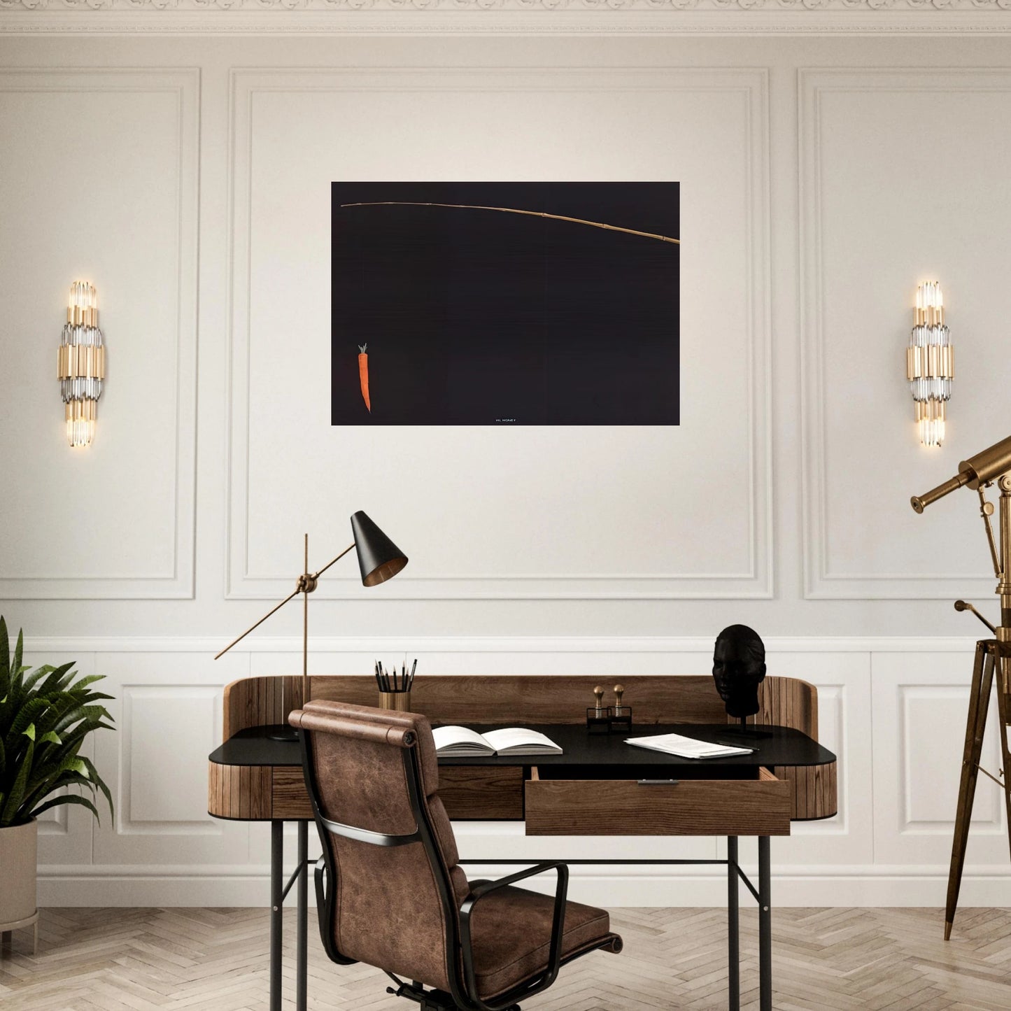 HI HONEY 1981 - Edward Ruscha Brushed Aluminum Print - 70x100 cm / 28x40 inches | Edward Ruscha Aluminum Print | Edward Ruscha Prints