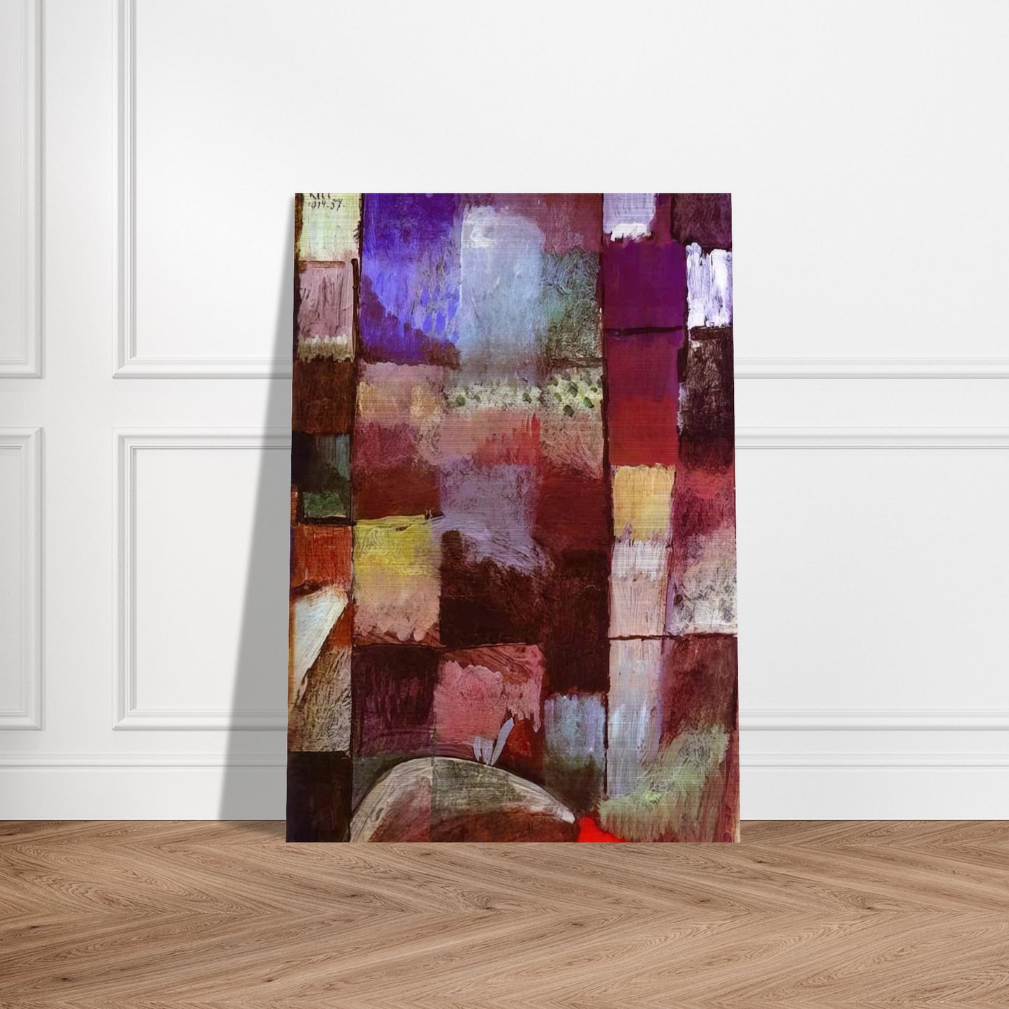 HAMAMET 1914 - Paul Klee Brushed Aluminum Print - 70x100 cm / 28x40 inches | Paul Klee Aluminum Print | Paul Klee Prints