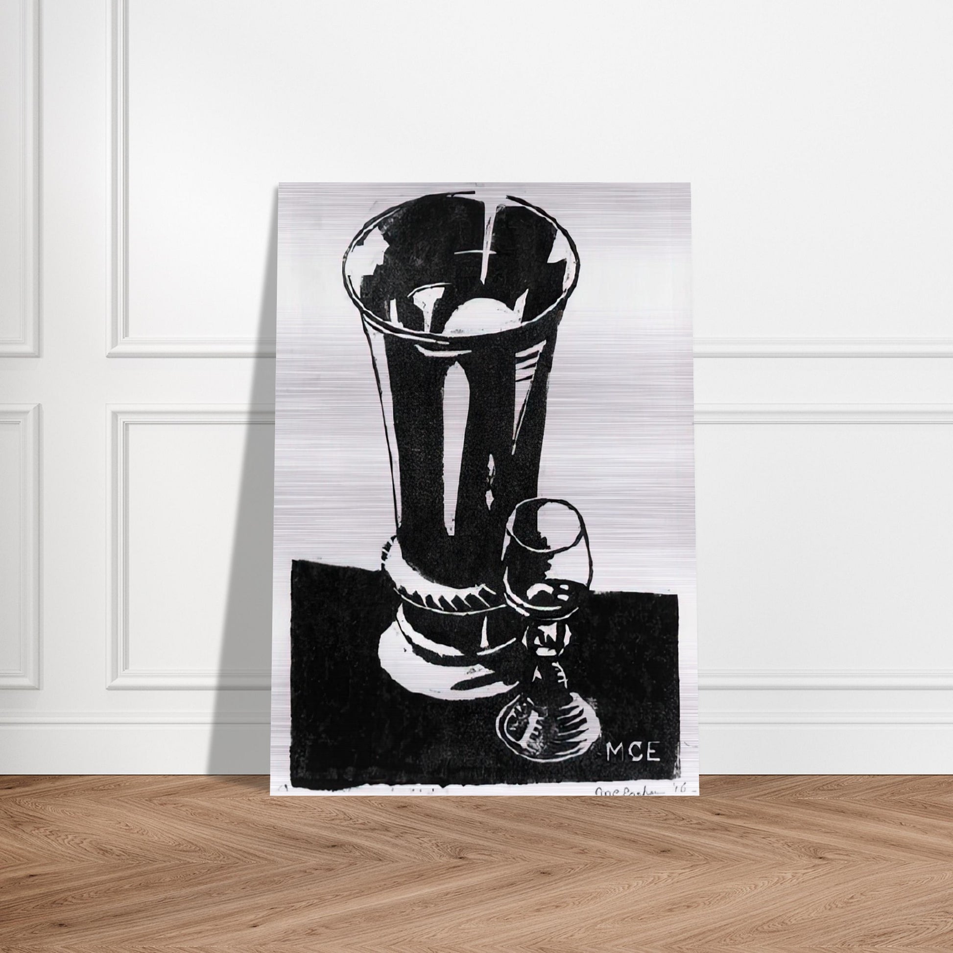 STILL LIFE 1917 - MC Escher Brushed Aluminum Print - 70x100 cm / 28x40 inches | MC Escher Aluminum Print | MC Escher Prints