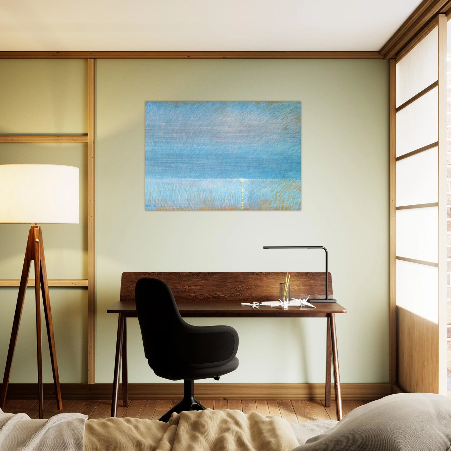 The Evening Star - Childe Hassam Brushed Aluminum Print - 70x100 cm / 28x40 inches | Childe Hassam Aluminum Print | Childe Hassam Prints