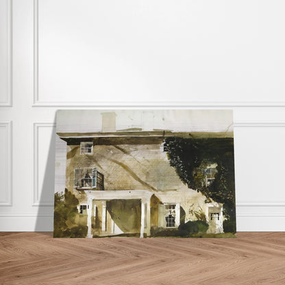 THE HATTON HOUSE 1967 - Andrew Wyeth Brushed Aluminum Print - 70x100 cm / 28x40 inches | Andrew Wyeth Aluminum Print | Andrew Wyeth Prints
