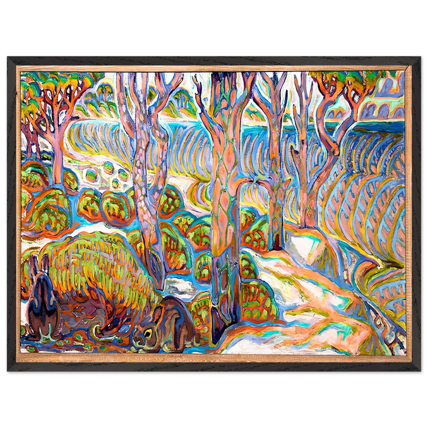 Walter Inglis Anderson - Walter Anderson Wall art - 15x20 cm / 6x8 inches - Premium Wooden Framed Poster With Fine Art Paper-canvas - Wood frame