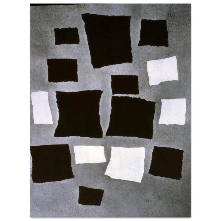 Jean Arp - Squares or Rectangles Arranged According to the Laws of Chance  75x100 cm / 30x40inches Fine Art Poster