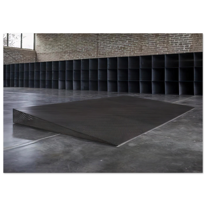 Untitled Eight Inches - 1968 - Donald Judd Brushed Aluminum Print - 70x100 cm / 28x40 inches | Donald Judd Aluminum Print | Donald Judd Prints