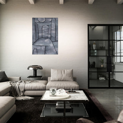 A GATE 1938 - Paul Klee Brushed Aluminum Print - 70x100 cm / 28x40 inches | Paul Klee Aluminum Print | Paul Klee Prints