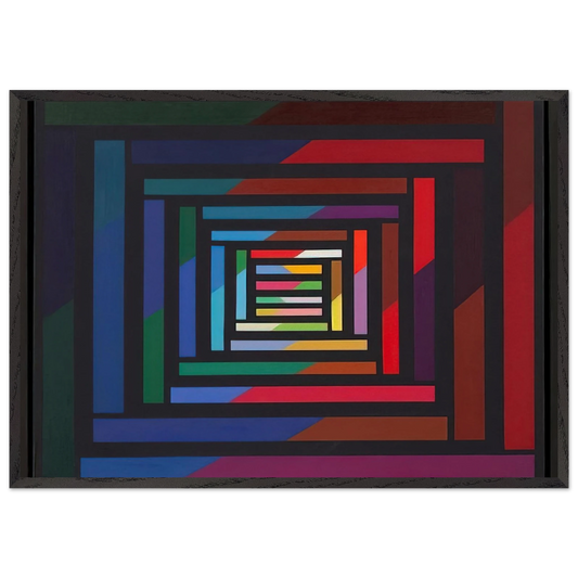 Myrina - 1995 - Piero Dorazio 70x100 cm / 28x40 inches Framed Art Print – Black Wooden Frame