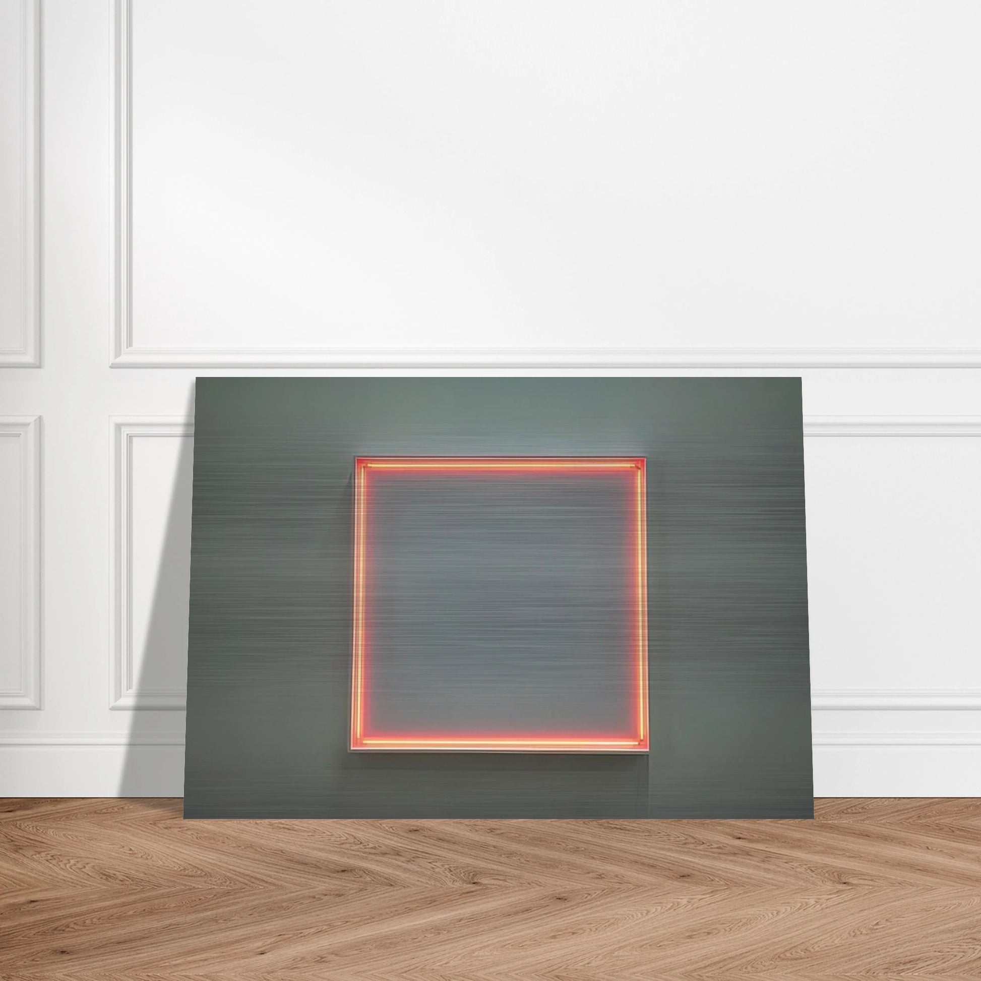 4 rythmes interférents en formant un carré - 1972 - Francois Morellet Brushed Aluminum Print - 70x100 cm / 28x40 inches | Francois Morellet Aluminum Print | Francois Morellet Prints