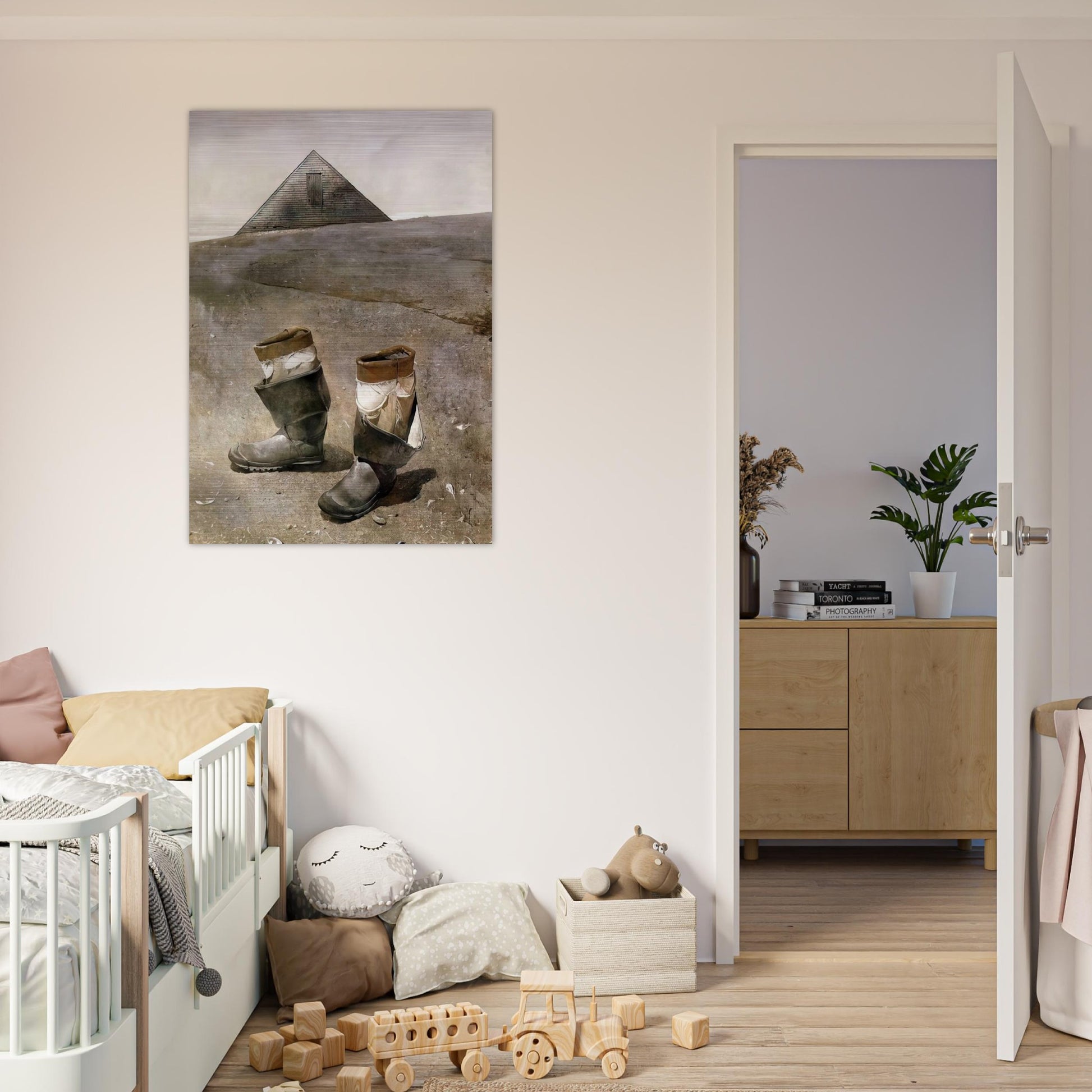 SEA BOOTS - Andrew Wyeth Brushed Aluminum Print - 70x100 cm / 28x40 inches | Andrew Wyeth Aluminum Print | Andrew Wyeth Prints