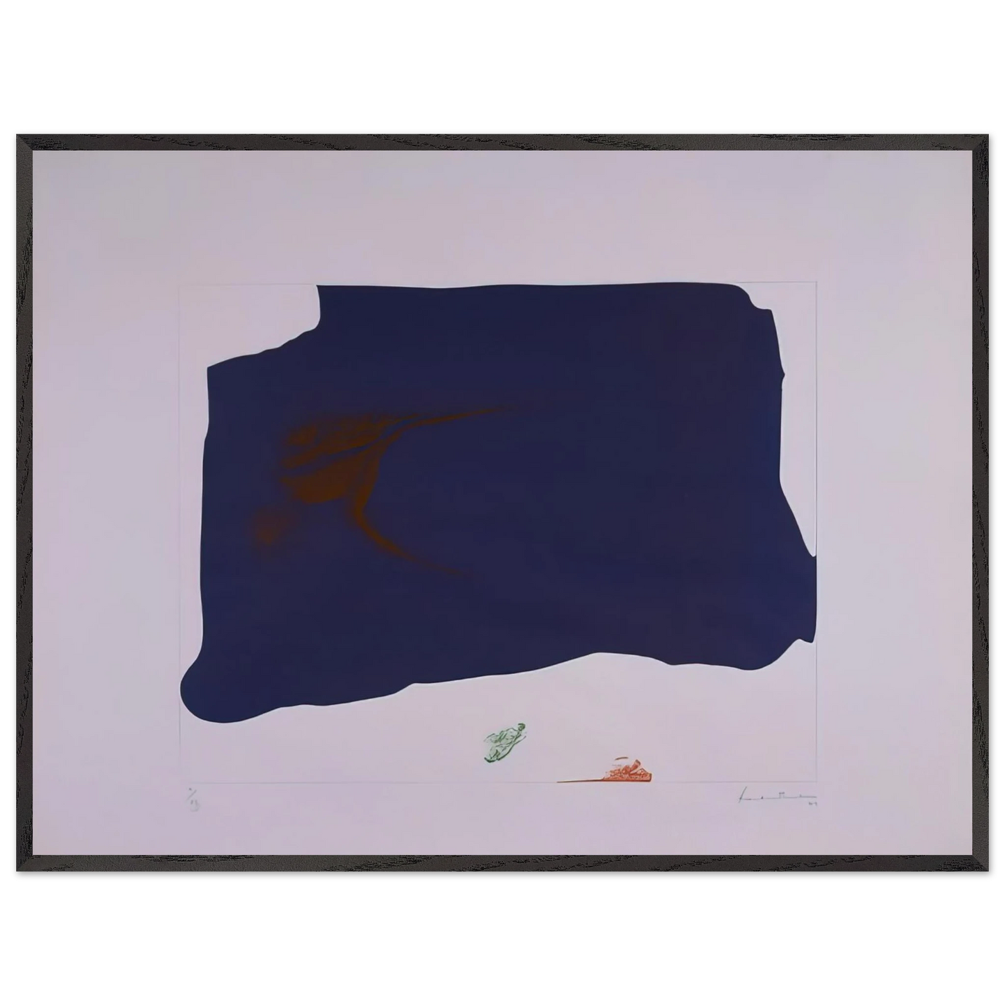 Helen Frankenthaler - Variation II on Mauve Corner - 1969 Wall art - 75x100 cm / 30x40 inches - Fine Art Poster-canvas - -