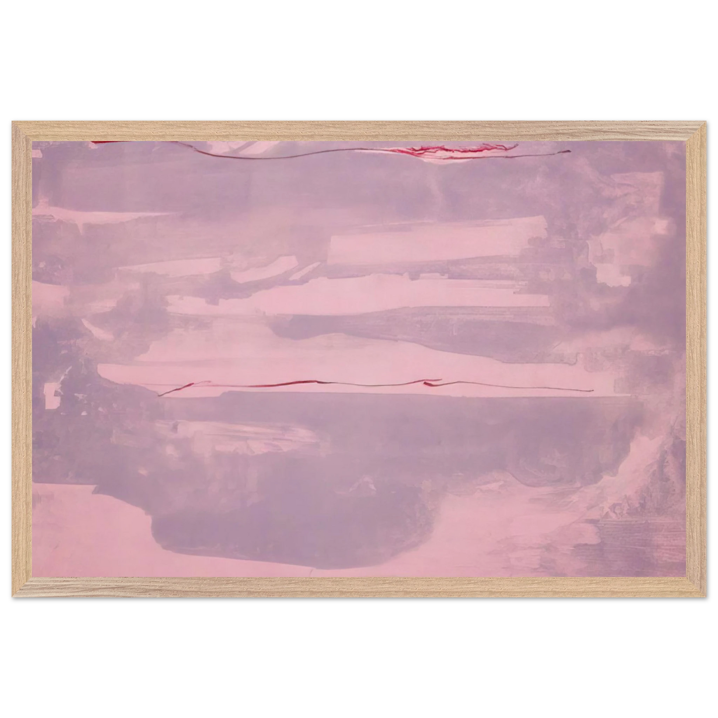 Helen Frankenthaler - Dream Walk - 1977 Wall art - 70x100 cm / 28x40 inches - Premium Wooden Framed Poster With Fine Art Paper-canvas - White frame