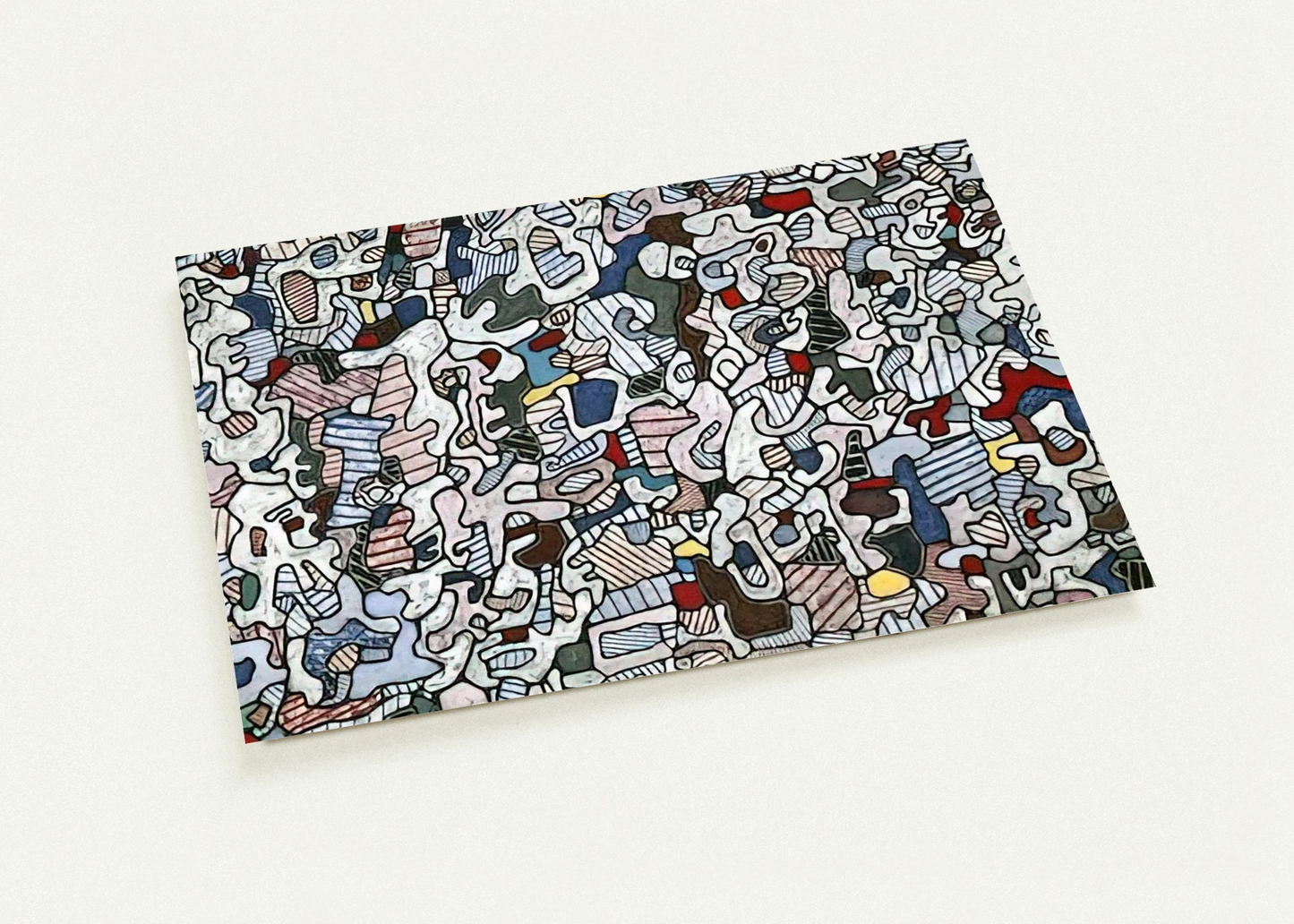 L HOURLOUPE 1966 By Jean Dubuffet Pack of 10 Post Cards | Jean Dubuffet Post Cards | A6 (10.5 x 14.8 cm) - 4.1 x 5.8 inches