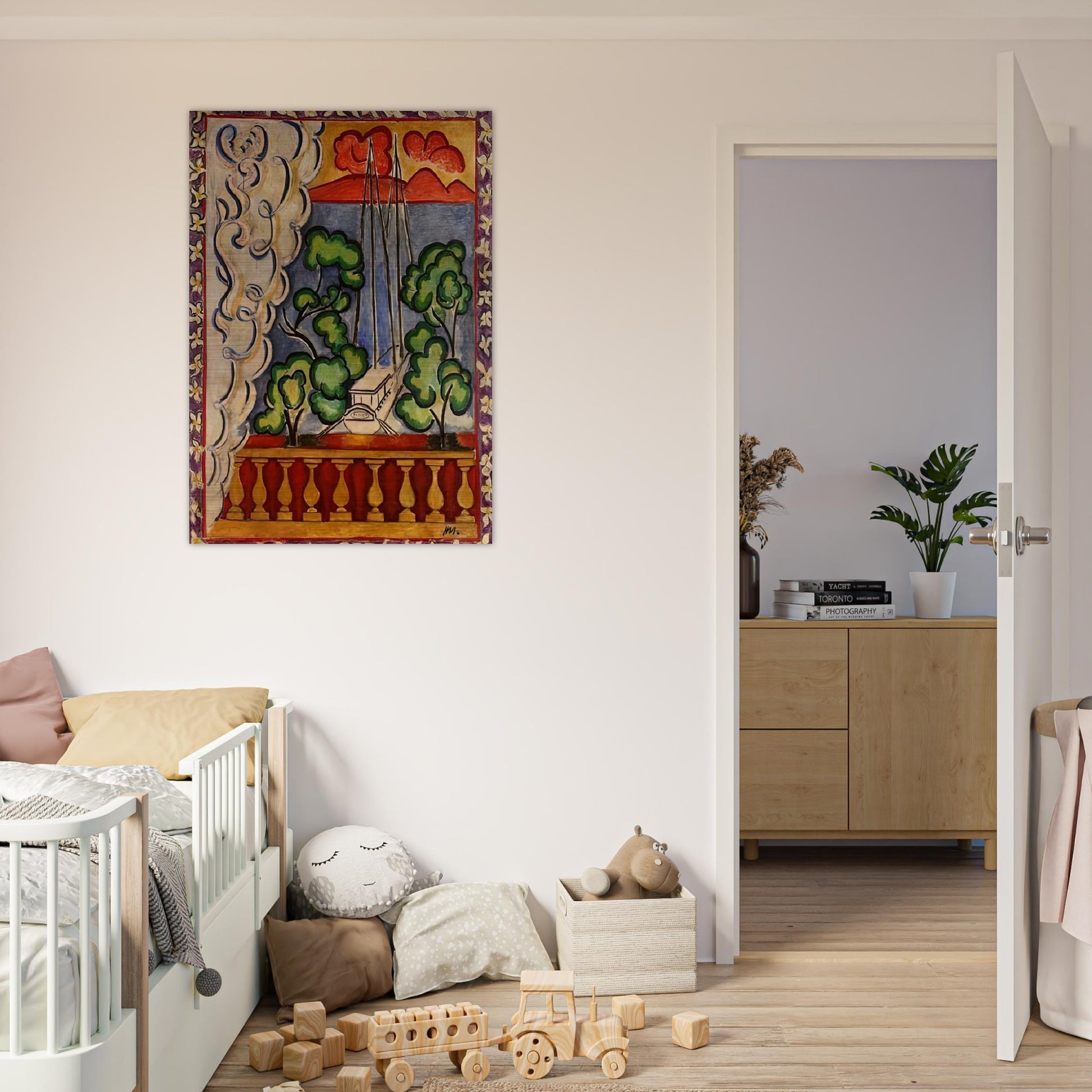 BOUQUET OF DAHLIAS AND WHITE BOOK 1923 - Henri Matisse Brushed Aluminum Print - 70x100 cm / 28x40 inches | Henri Matisse Aluminum Print | Henri Matisse Prints
