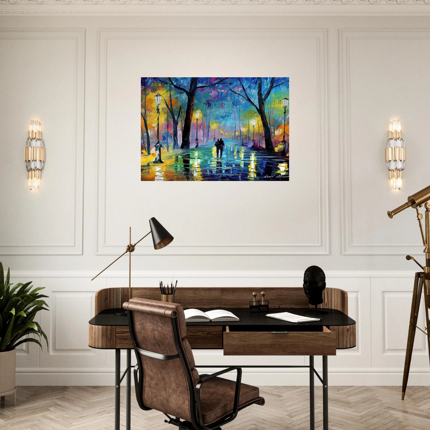 Leonid Afremov - Leonid Afremov Brushed Aluminum Print - 70x100 cm / 28x40 inches | Leonid Afremov Aluminum Print | Leonid Afremov Prints