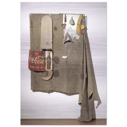 DYLABY 1962 - Robert Rauschenberg Brushed Aluminum Print - 70x100 cm / 28x40 inches | Robert Rauschenberg Aluminum Print | Robert Rauschenberg Prints