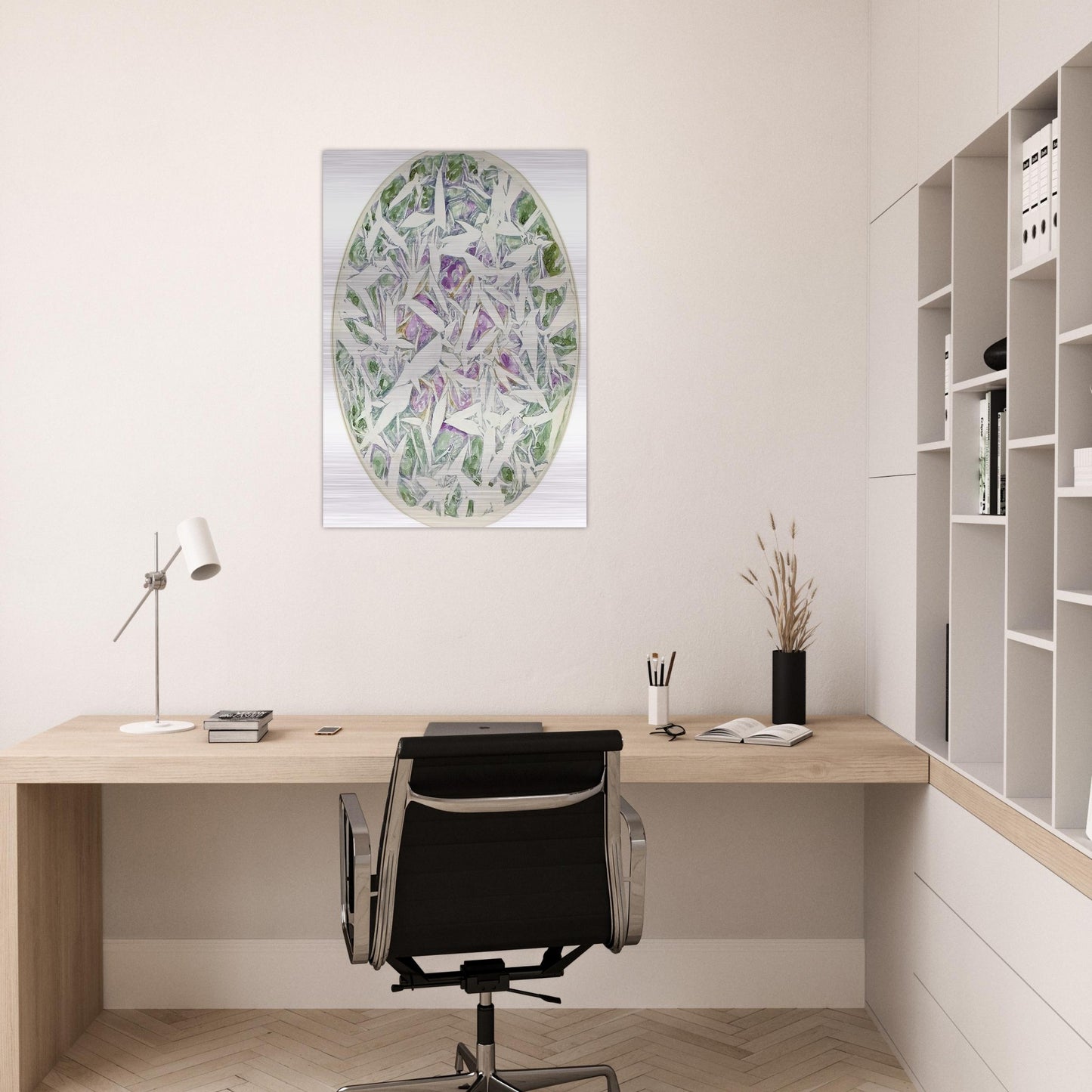 Untitled - Tachisme - Simon Hantai Brushed Aluminum Print - 70x100 cm / 28x40 inches | Simon Hantai Aluminum Print | Simon Hantai Prints