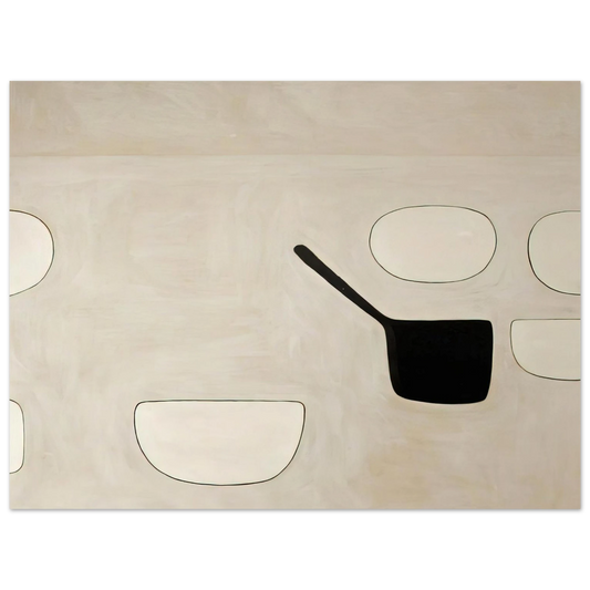 William Scott - Six Open Forms - 1971  75x100 cm / 30x40inches Fine Art Poster