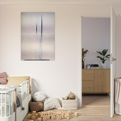 Black Lines 1 - Georgia O'Keeffe Brushed Aluminum Print - 70x100 cm / 28x40 inches | Georgia O'Keeffe Aluminum Print | Georgia O'Keeffe Prints