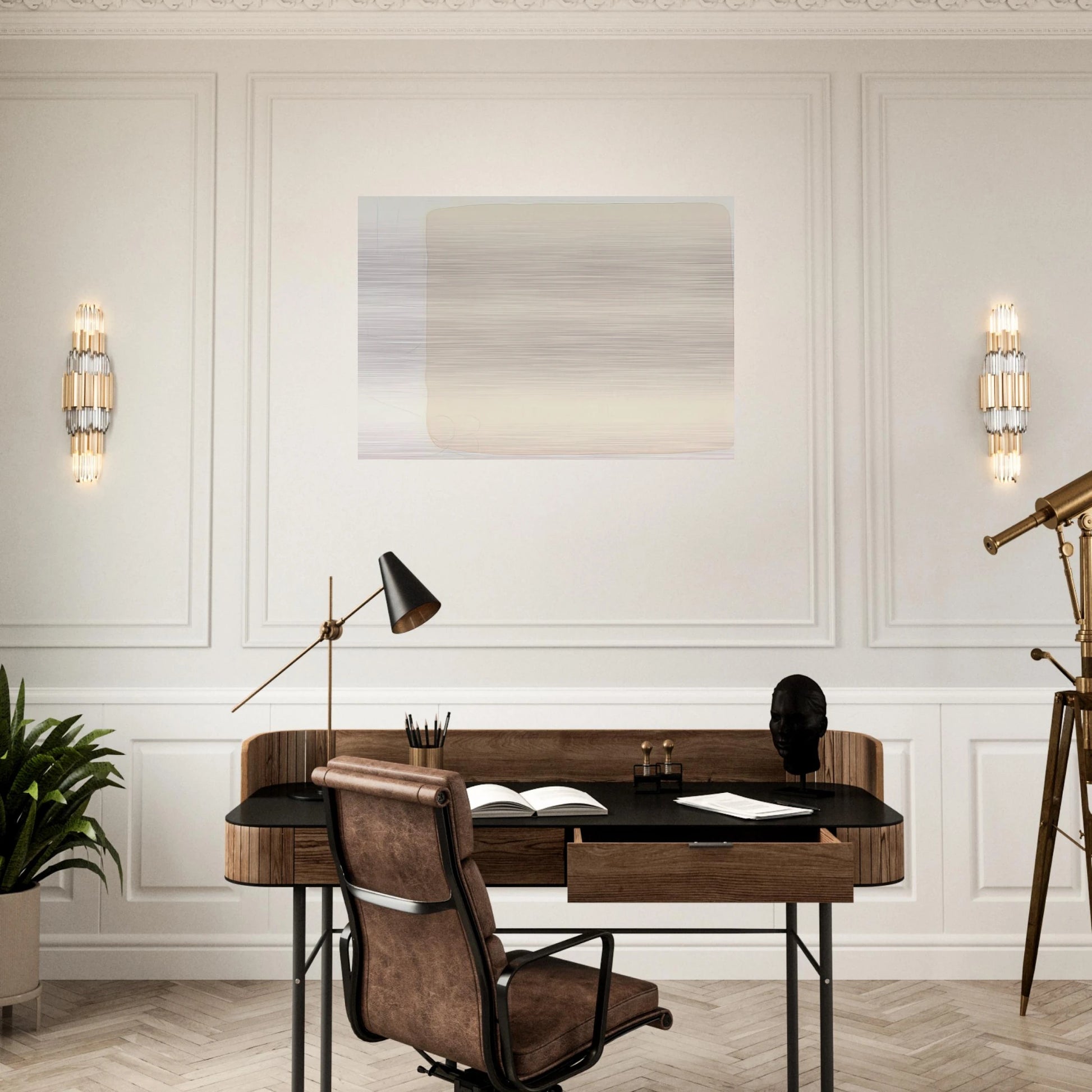 Untitled, from BAM III - Robert Ryman Brushed Aluminum Print - 70x100 cm / 28x40 inches | Robert Ryman Aluminum Print | Robert Ryman Prints