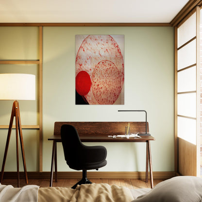 Painting. Red - 1987 - Lygia Pape Brushed Aluminum Print - 70x100 cm / 28x40 inches | Lygia Pape Aluminum Print | Lygia Pape Prints